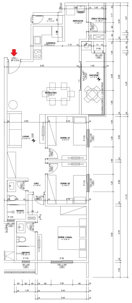 Apartamento, 3 quartos, 100 m² - Foto 15