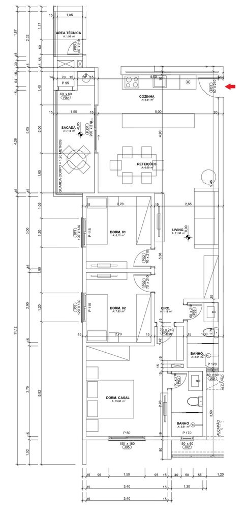 Apartamento, 3 quartos, 100 m² - Foto 12