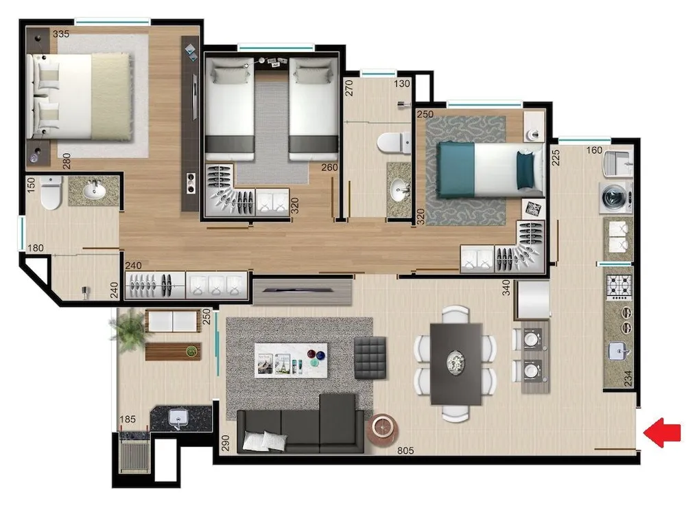 Apartamento, 3 quartos, 87 m² - Foto 10