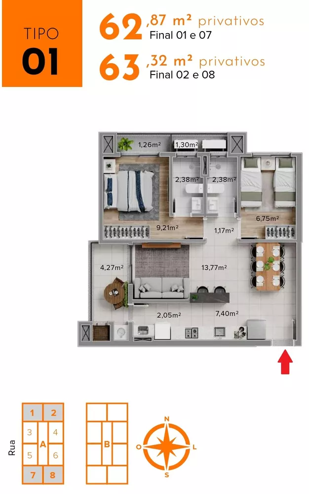 Apartamento, 2 quartos, 63 m² - Foto 17