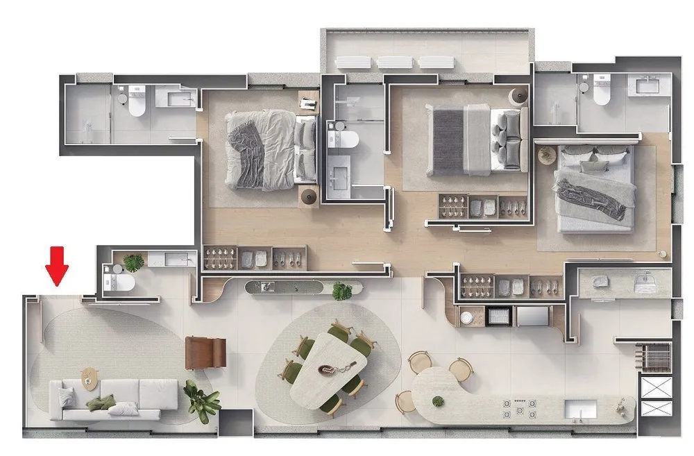 Apartamento, 3 quartos, 110 m² - Foto 10