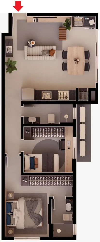 Apartamento, 2 quartos, 57 m² - Foto 5
