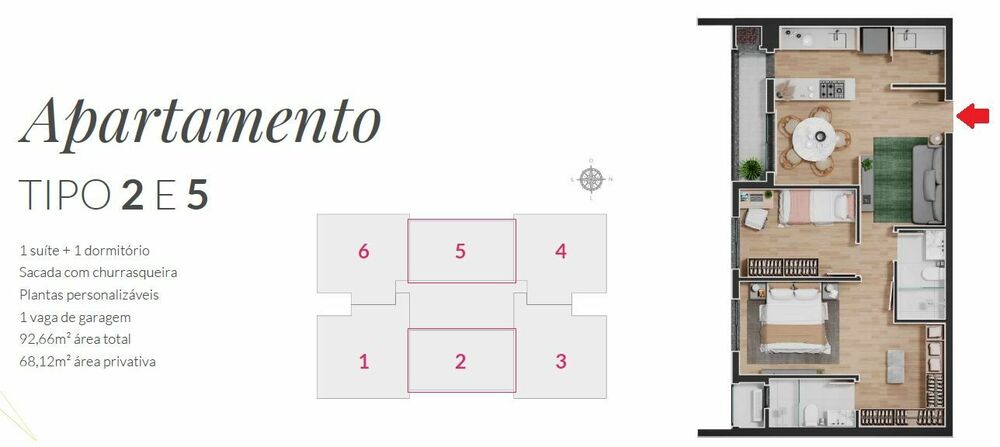 Apartamento, 2 quartos, 68 m² - Foto 16