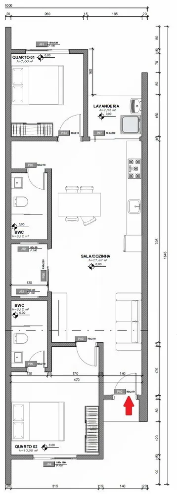 Sobrado, 2 quartos, 68 m² - Foto 6