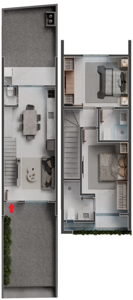Sobrado, 2 quartos, 74 m² - Foto 5