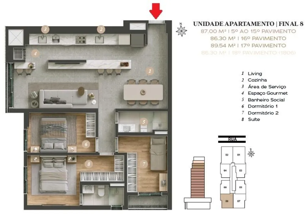 Apartamento, 3 quartos, 86 m² - Foto 16