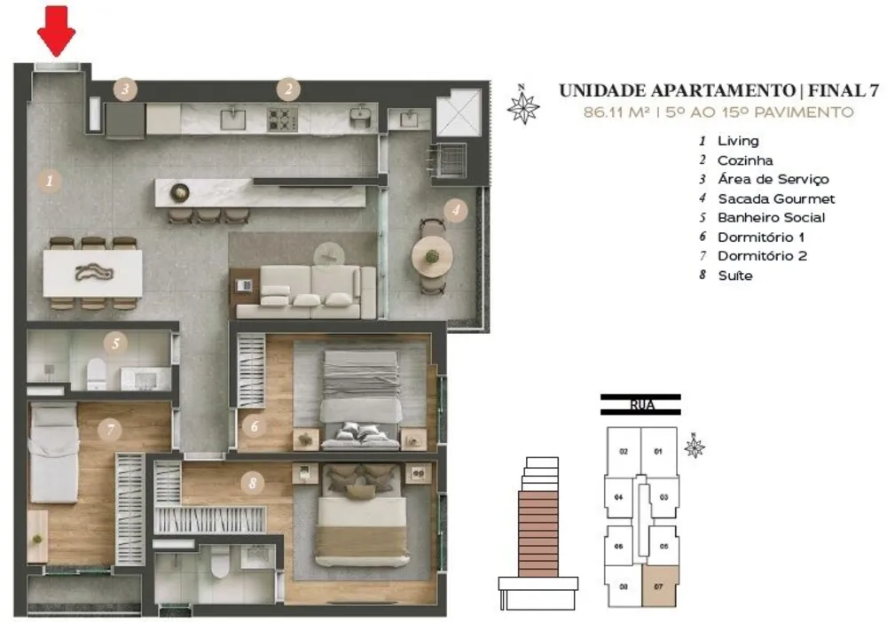 Apartamento, 3 quartos, 86 m² - Foto 17