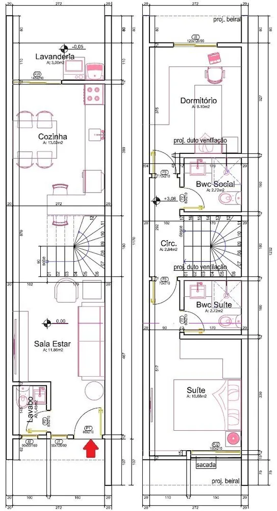 Sobrado, 2 quartos, 70 m² - Foto 5