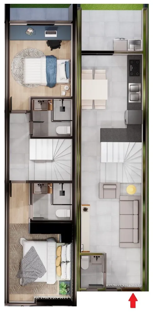 Sobrado, 2 quartos, 70 m² - Foto 10