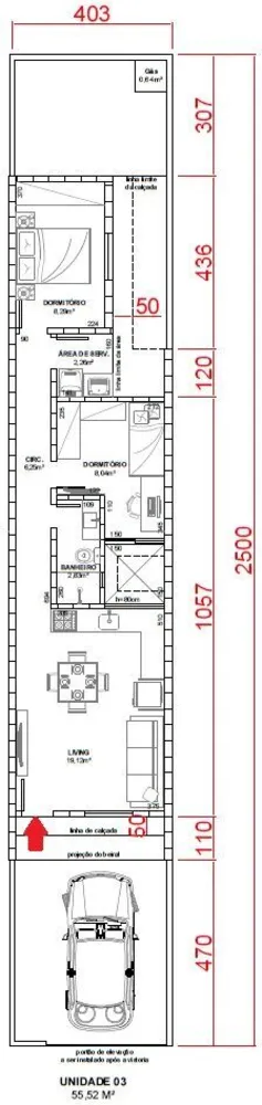 Sobrado, 2 quartos, 55 m² - Foto 6