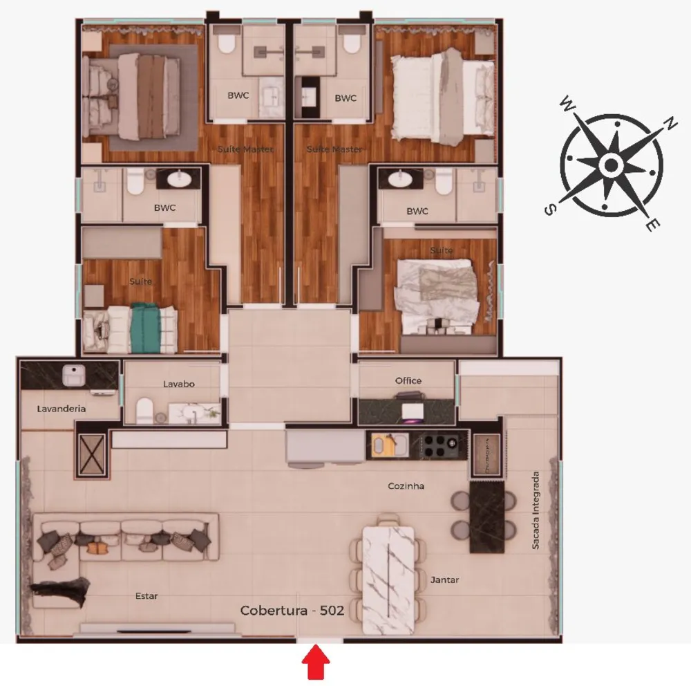 Cobertura, 4 quartos, 148 m² - Foto 15