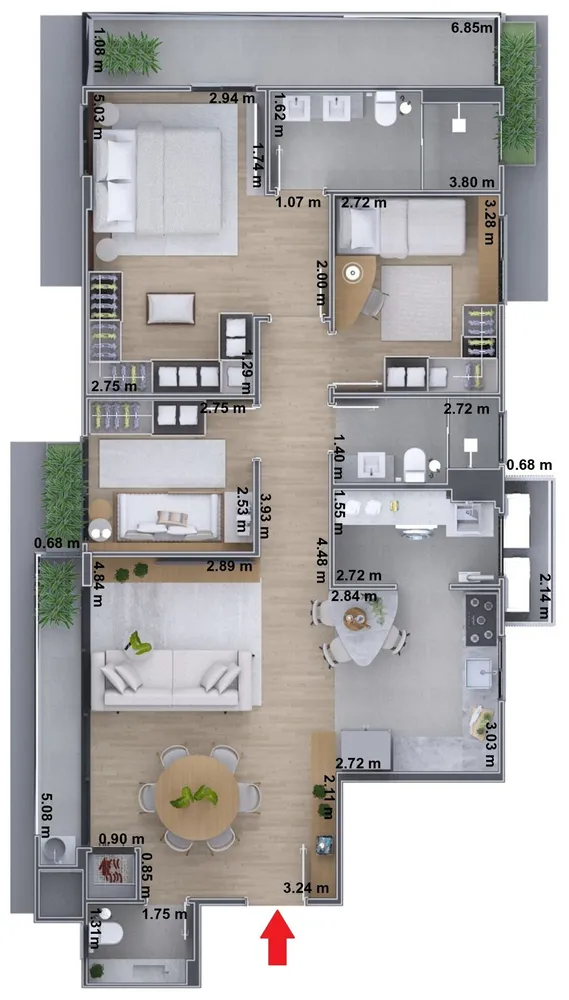 Apartamento, 3 quartos, 108 m² - Foto 11