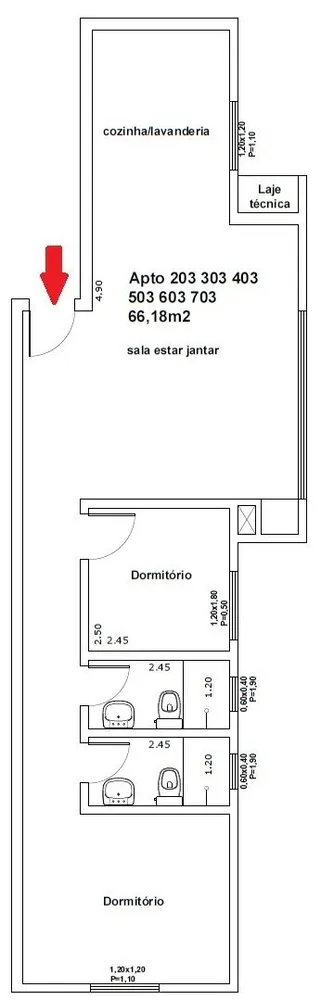 Apartamento, 2 quartos, 66 m² - Foto 14