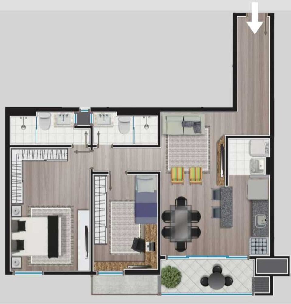 Apartamento, 2 quartos, 77 m² - Foto 16