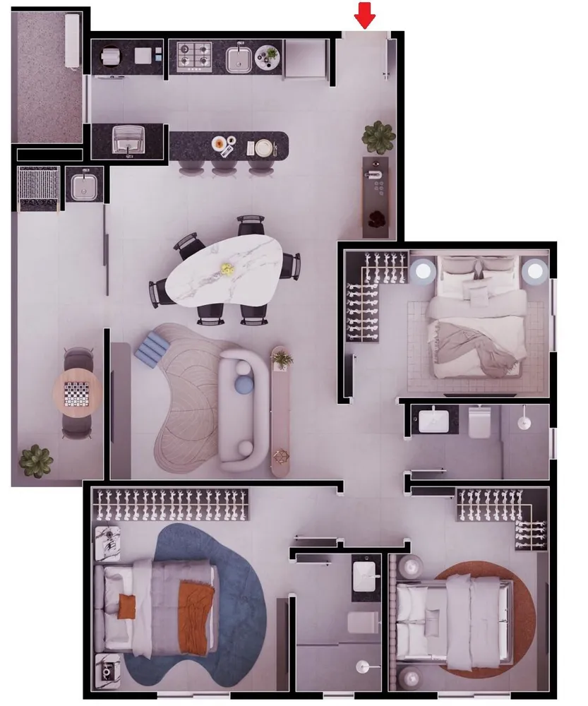 Apartamento, 3 quartos, 89 m² - Foto 6