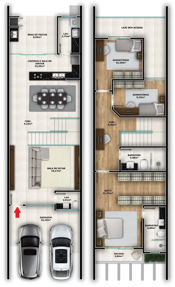 Sobrado, 3 quartos, 175 m² - Foto 14