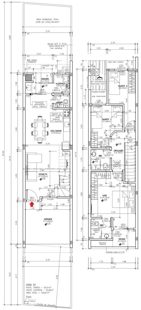 Sobrado, 3 quartos, 107 m² - Foto 7
