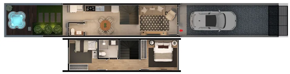 Sobrado, 2 quartos, 62 m² - Foto 6
