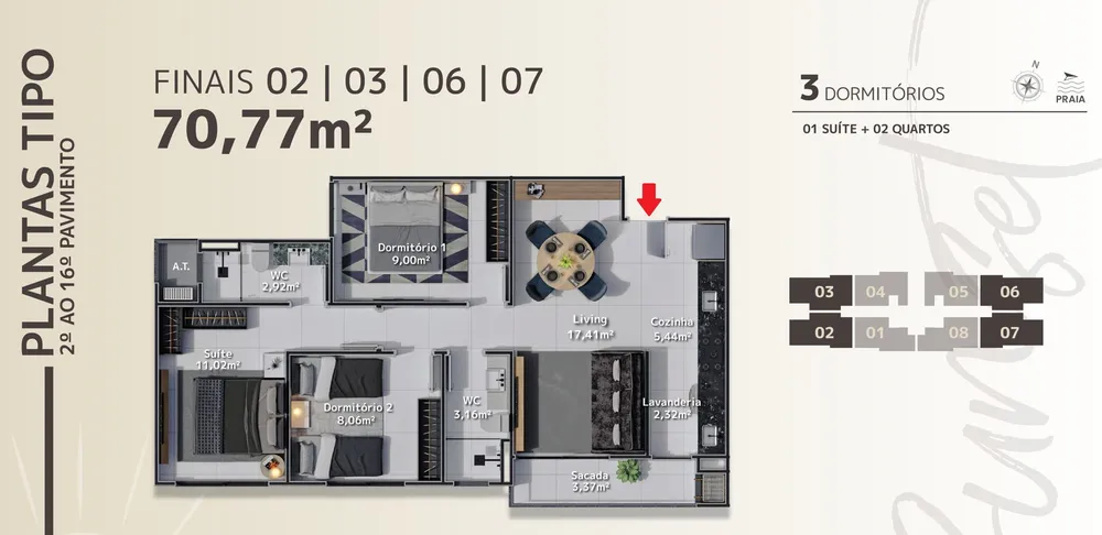Apartamento, 3 quartos, 70 m² - Foto 17