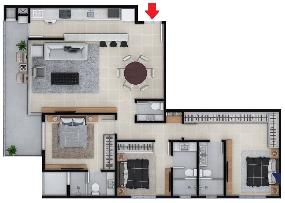 Apartamento, 3 quartos, 122 m² - Foto 15