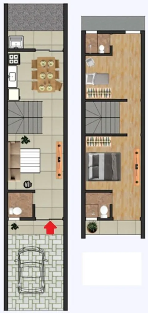 Sobrado, 2 quartos, 67 m² - Foto 7