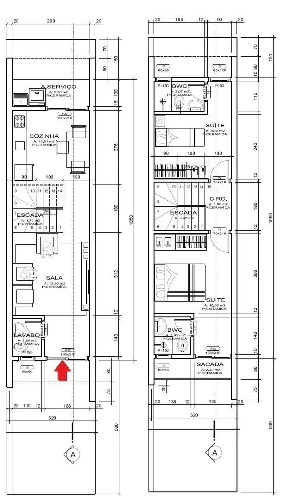Sobrado, 2 quartos, 67 m² - Foto 8