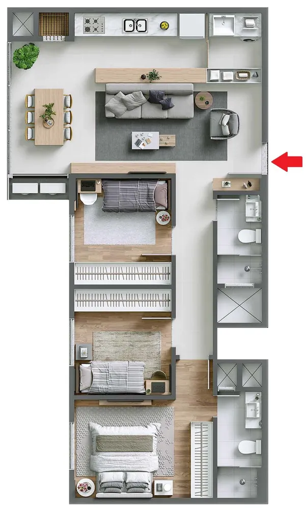 Apartamento, 3 quartos, 75 m² - Foto 15