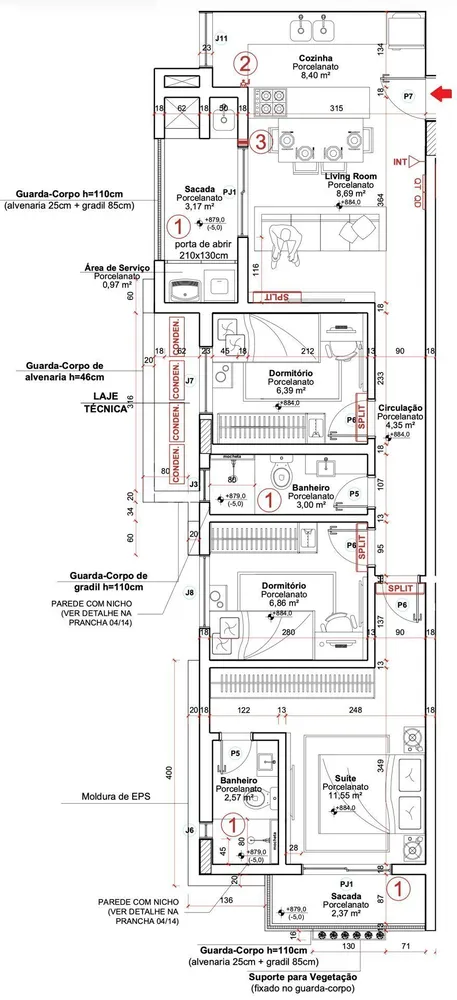 Apartamento, 3 quartos, 71 m² - Foto 12