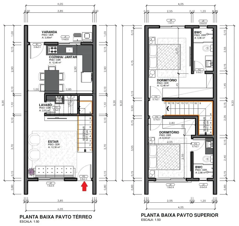 Sobrado, 2 quartos, 74 m² - Foto 8