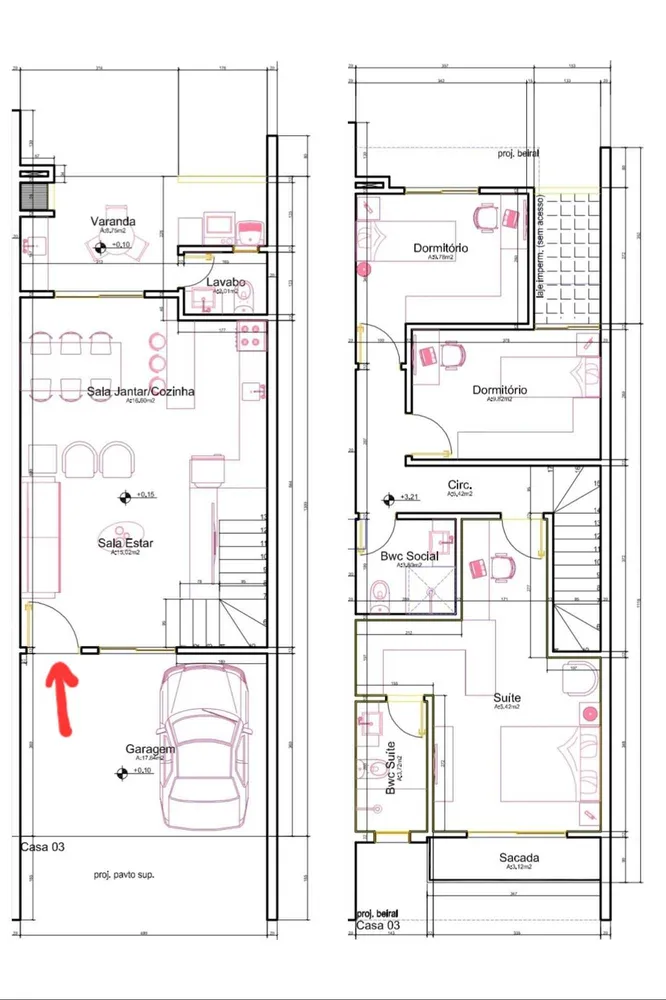 Sobrado, 3 quartos, 130 m² - Foto 2