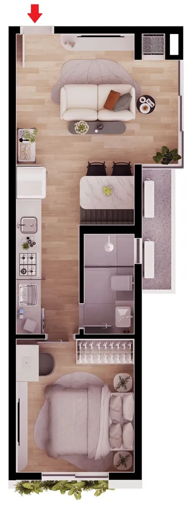 Apartamento, 1 quarto, 37 m² - Foto 7