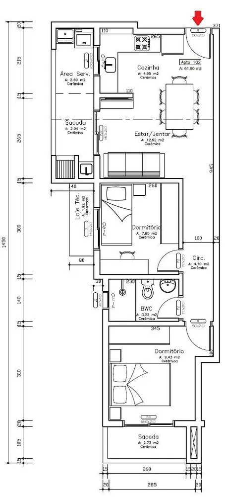Apartamento, 2 quartos, 61 m² - Foto 15