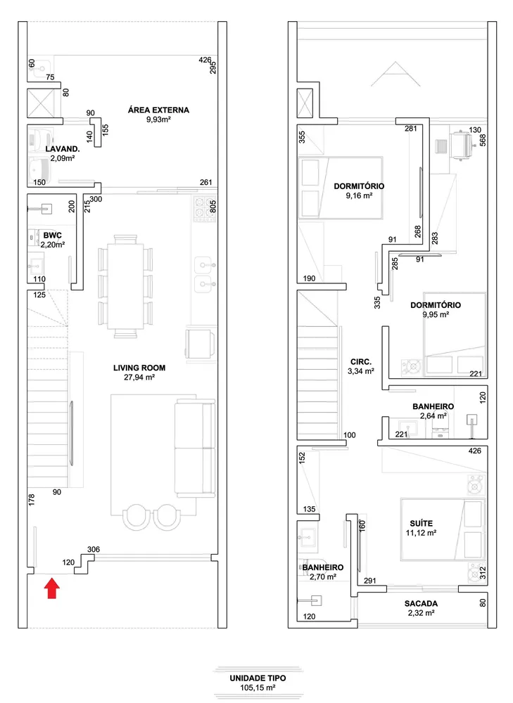 Sobrado, 3 quartos, 105 m² - Foto 5