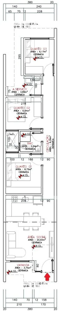 Sobrado, 3 quartos, 65 m² - Foto 12