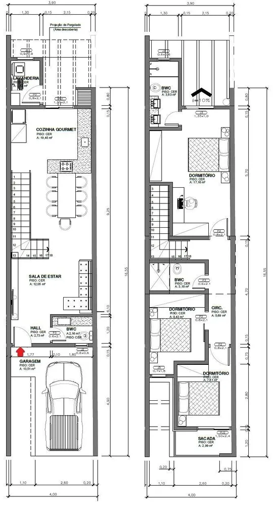 Sobrado, 3 quartos, 124 m² - Foto 1