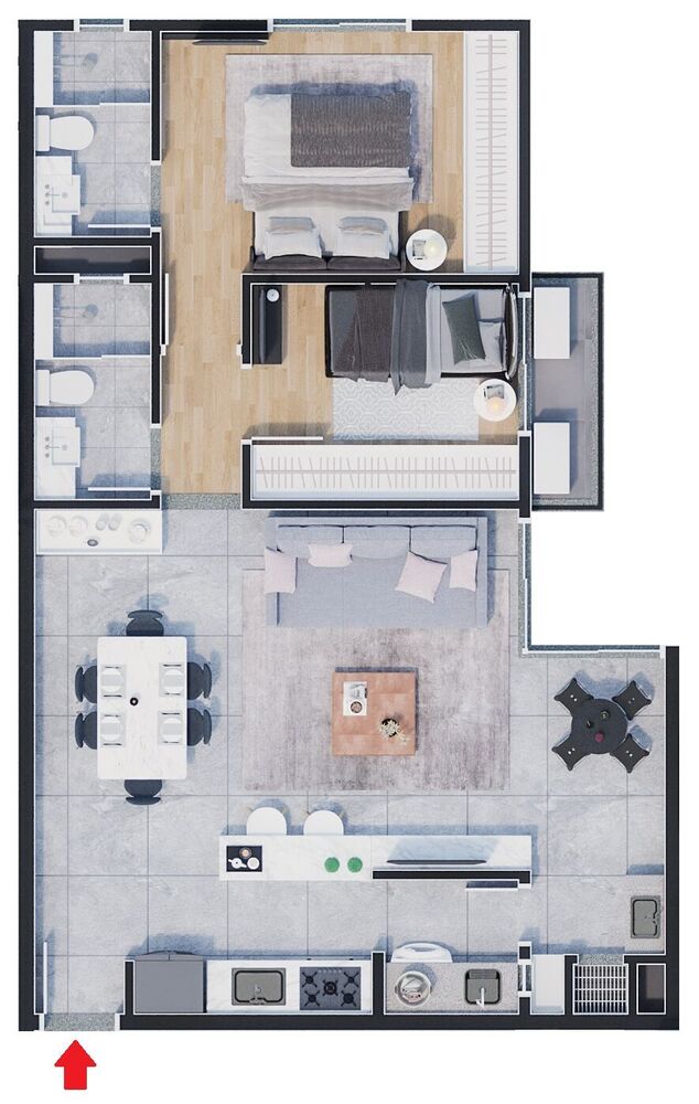 Apartamento, 2 quartos, 71 m² - Foto 4