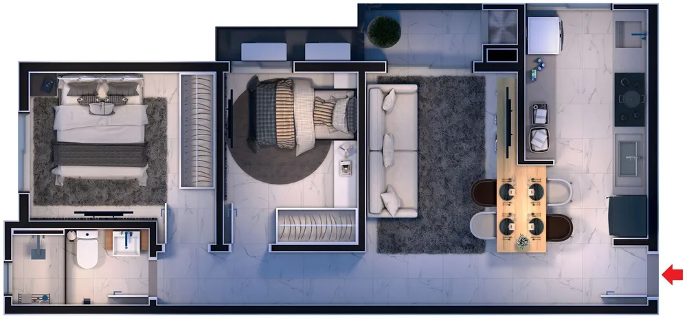 Apartamento, 2 quartos, 54 m² - Foto 15