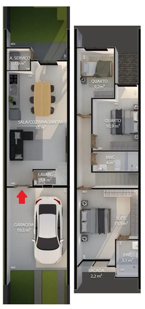 Sobrado, 3 quartos, 125 m² - Foto 12