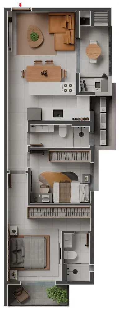Apartamento, 2 quartos, 61 m² - Foto 13