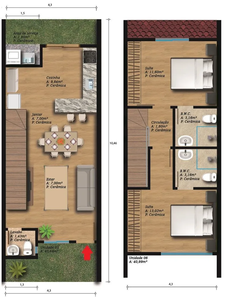Sobrado, 2 quartos, 80 m² - Foto 3