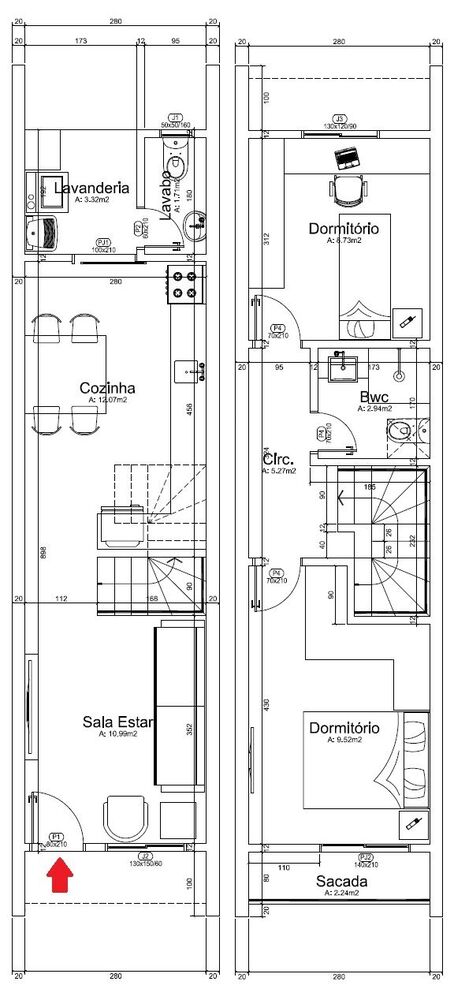 Sobrado, 2 quartos, 70 m² - Foto 2