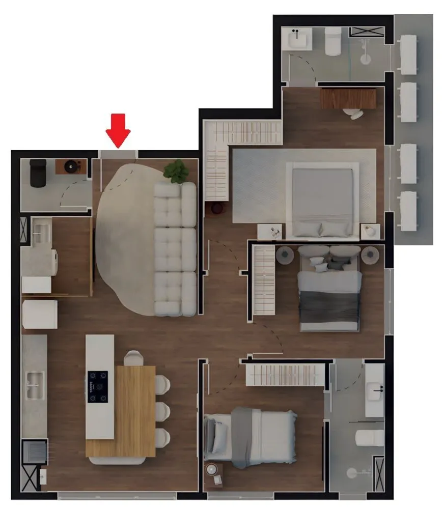 Apartamento, 3 quartos, 85 m² - Foto 7