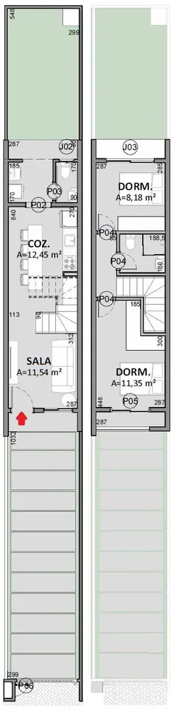 Sobrado, 2 quartos, 68 m² - Foto 4