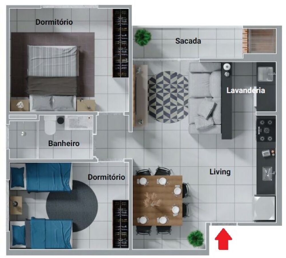Apartamento, 2 quartos, 56 m² - Foto 14