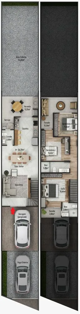 Sobrado, 3 quartos, 116 m² - Foto 14