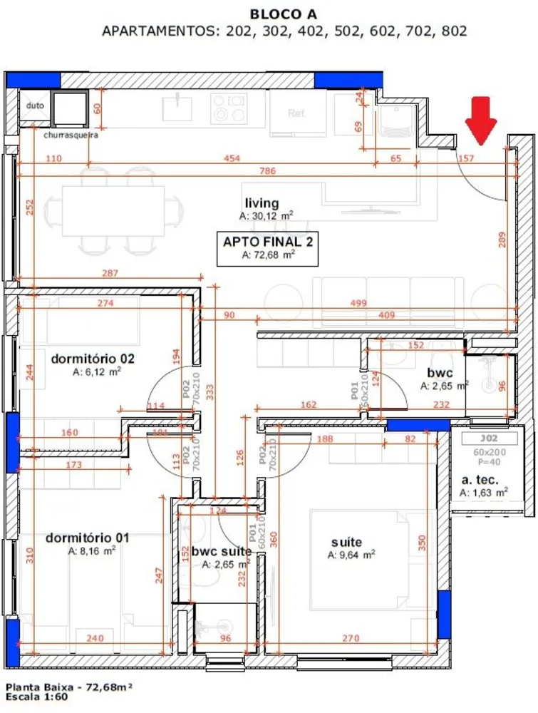Apartamento, 3 quartos, 72 m² - Foto 10