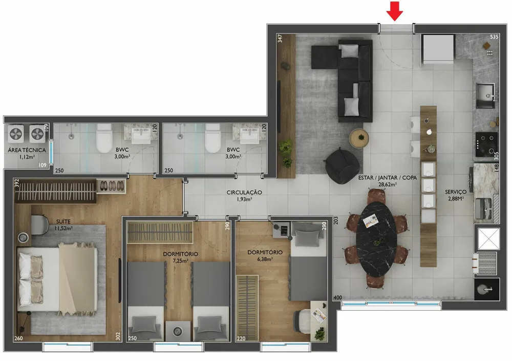 Apartamento, 3 quartos, 76 m² - Foto 16