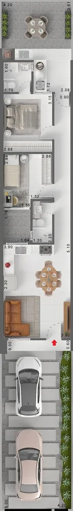 Sobrado, 2 quartos, 60 m² - Foto 7