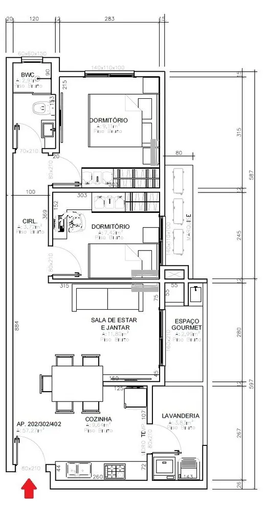 Apartamento, 2 quartos, 57 m² - Foto 14