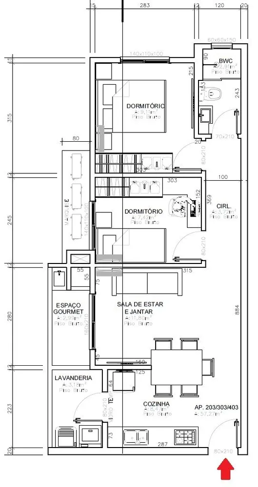 Apartamento, 2 quartos, 57 m² - Foto 12
